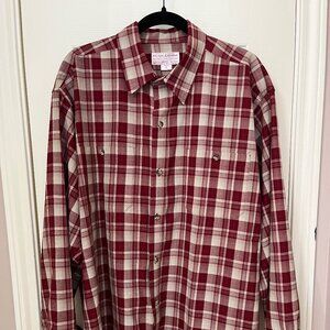 Filson Made in USA mens XL wool flannel button-up shirt